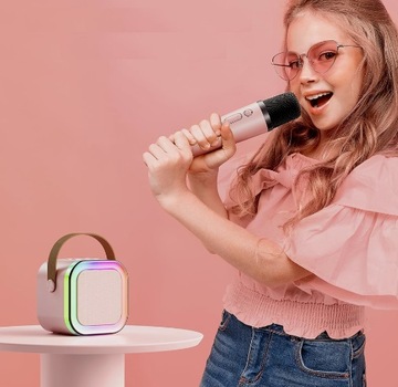 Беспроводной микрофон KARAOKE KIT со светодиодной подсветкой RGB и Bluetooth-динамиком