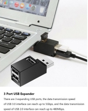 Разветвитель HUB на 3 порта: 2xUSB 2.0 / 1xUSB 3.0