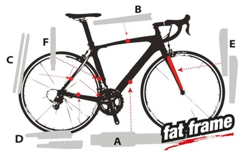 Защитные наклейки для гравийного велосипеда, толстая рама, блестящие.
