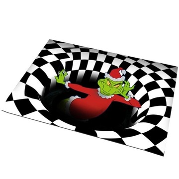 MAŁY DYWANIK CHODNIK ŚMIESZNY GRINCH ŚWIĘTA 40X60