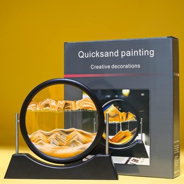 ДИНАМИЧЕСКАЯ ДВИЖУЩАЯСЯ ПЕСОЧНАЯ ЖИВОПИСЬ 3D 7 ДЮЙМОВ ИДЕАЛЬНО В ПОДАРОК