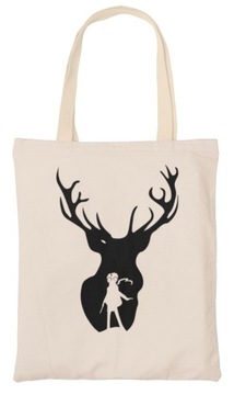 Torba Harry Potter patronus na zakupy Hogwart prezent gruba torba