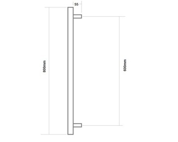 ДВЕРНАЯ РУЧКА РУЧКА ANTAB ДЛЯ КАЛИТОК INOX DOOR GATES 800MM