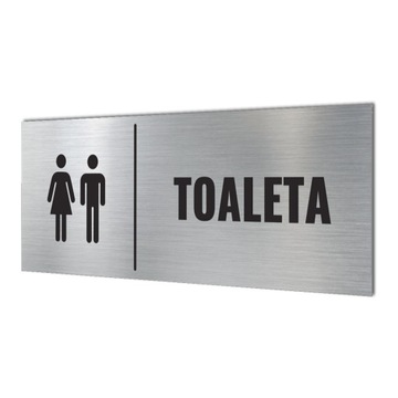 TABLICZKA TOALETA TABLICZKA WC ALUMINIOWA TABLICZKA TOALETA DAMSKO MĘSKA