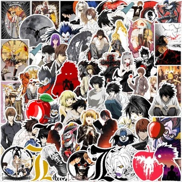 Наклейки ANIME MIX 30 штук разных серий Attack On Titan Death Note Pokemon