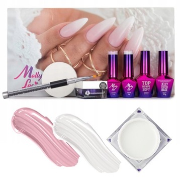 ZESTAW Hybrydowy Do Paznokci BabyBoomer Box Baza + Lakier + Top + Akcesoria