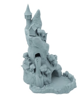 Башня для игры в кости в горном поселении - Башня для игры в кости Светло-серый