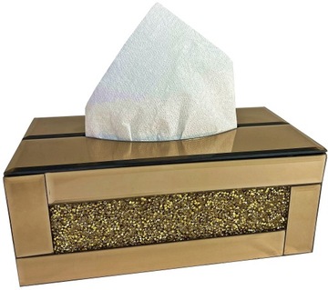 CHUSTECZNIK KRYSZTAŁOWY pojemnik pudełko GLAMOUR OUTLET 109H