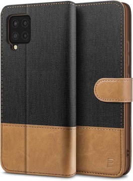 Etui Case Obudowa Portfel do Samsung Galaxy A42 5G z Klapką Czarne