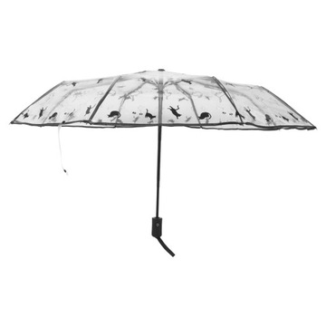 SKŁADANY PRZEZROCZYSTY PARASOL PRZEZROCZYSTY SKŁADANY