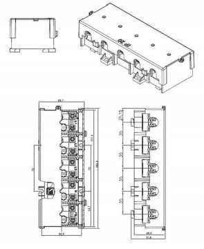 Монтажный кран с крышками ЛЗГ-Г 5х35/16 ТН35