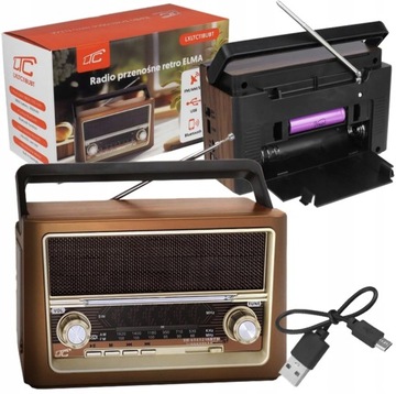 Radio przenośne FM LTC ELMA retro BT LXLTC118UBT
