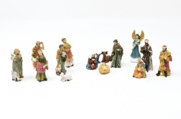 Śliczne Figurki do Szopki Bożonarodzeniowej - 15-części / do 5,0cm wysokie