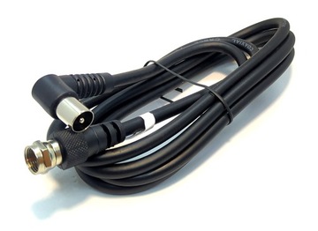 Przyłącze kabel antenowy wtyk TV - wtyk F 1,5m