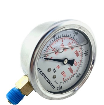 Manometr glicerynowy 0-250 BAR PI-PUMP 4000