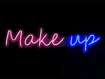 NMAKEUP NEON LED FLEX NAPIS Make up 650X175MM