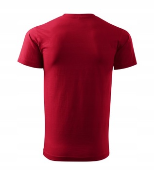 koszulka męska LUX 3XL rubinowa krótki