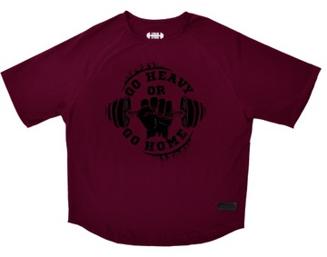 Rag Top GO HEAVY Legalna Sztanga bordo 3XL gym