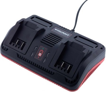 PODWÓJNA ŁADOWARKA DO AKUMULATORÓW Worcraft CLC-20V-2.4D [szybka]