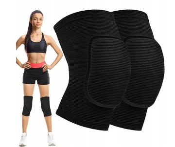 ГИБКИЕ НАКОЛЕННИКИ, ЧЕРНЫЕ наколенники для танцев ЙОГА-ВОЛЕЙБОЛ