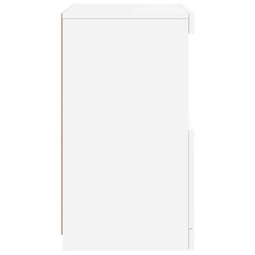 Белый шкаф со светодиодной подсветкой, 41х37х67 см.