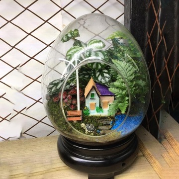 Стеклянная ваза для цветов в форме гусиного яйца Стеклянная ваза для цветов для украшения стола и спальни