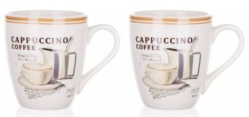 cappucino KUBEK NA KAWĘ espresso 2szt 240 ml COFFEE herbatę napoje prezent