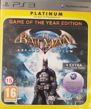 Batman: Arkham Asylum G.O.T.Y PS3