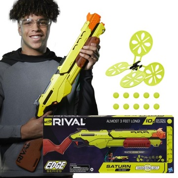 NERF RIVAL PISTOLET SATURN NA KULKI +TARCZA CEL