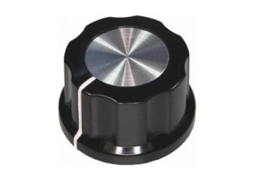 Gałka potencjometru GBC30 30mm na oś 6mm czarna