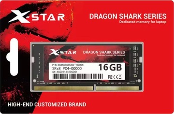 Pamięć RAM X-Star Dragon DDR4 16GB 1,2v PC4 2666MHz do laptopa Intel & AMD