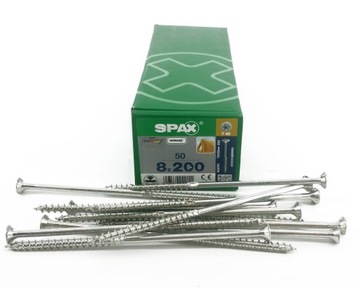 Wkręt konstrukcji SPAX 8x200 WIROX STOŻEK T40 50sz