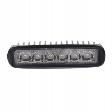 Lampa robocza LED 18W 12-24V płaska skupione 2szt.