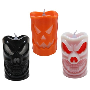 3pcs Halloween LED Skull Lights Electronic