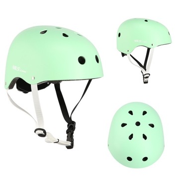 KASK NA DESKOROLKĘ BMX ROLKI ROWER HULAJNOGĘ ORZESZEK NILS EXTREME S 52-56