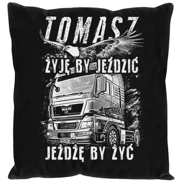PODUSZKA dla kierowcy ciężarówki TIR dodaj własne imię ksywkę różneMARKI!!!
