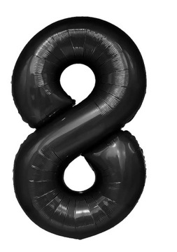 Cyferka Cyfra 8 Osiem 100 Cm Balony Czarny Balon