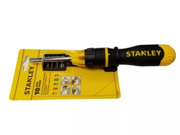 WKRĘTAK MULTIBIT Z GRZECHOTKA + 10 BITÓW STANLEY