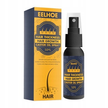 Olej Rycynowy Wzrost Włosów Spray Serum 50ml