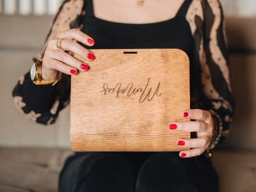 Drewniane pudełko na odbitki GRAWER PERSONALIZACJA