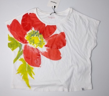 DESIGUAL krótka bluzka T-shirt SEVILLA S 36