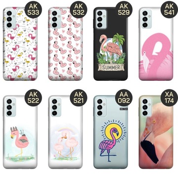 ЧЕХОЛ ДЛЯ SAMSUNG GALAXY M23 5G ПЛАМЯЩИЕ УЗОРЫ ФЛАМИНГО ПТИЦЫ ЧЕХОЛ