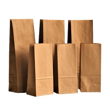 MIX Torebki papierowe eko 2 rozmiary 10szt