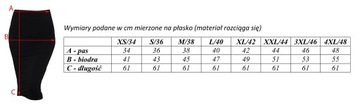 L TUBA CZARNA spódnica dopasowana midi ołówkowa dzianinowa obcisła 40