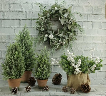 Серебряная ажурная металлическая елка H60 DEcodomi