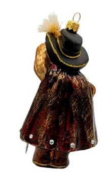 СТЕКЛЯННЫЕ РОЖДЕСТВЕНСКИЕ ШАРИКИ Кот в Сапогах 14см