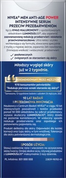 NIVEA MEN ANTI-AGE POWER Сыворотка для лица против морщин и пятен 30мл