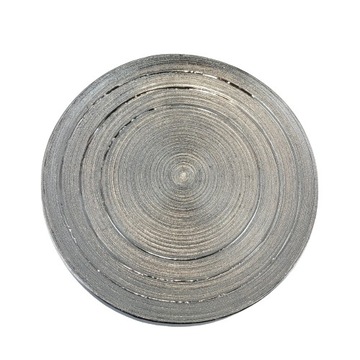 CERAMICZNA TACA TALERZ PATERA SREBRNA