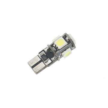 10 Żarówek 5SMD 5050 T10 W5w światło do czytania