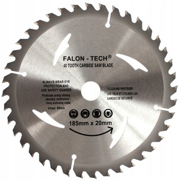 TARCZA DO CIĘCIA DREWNA WIDIA 185 / 20 T40 PRO